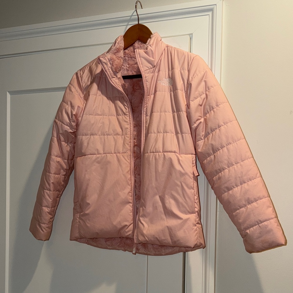 REVERSIBLE Blush Pink North Face Jacket